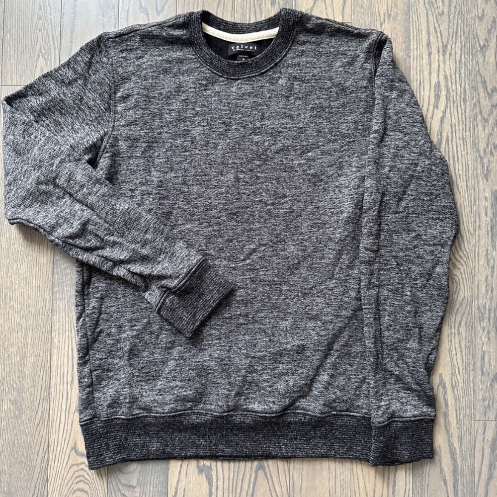 Velvet by Graham & Spencer Heather Grey Crewneck Pullover Men's Size M